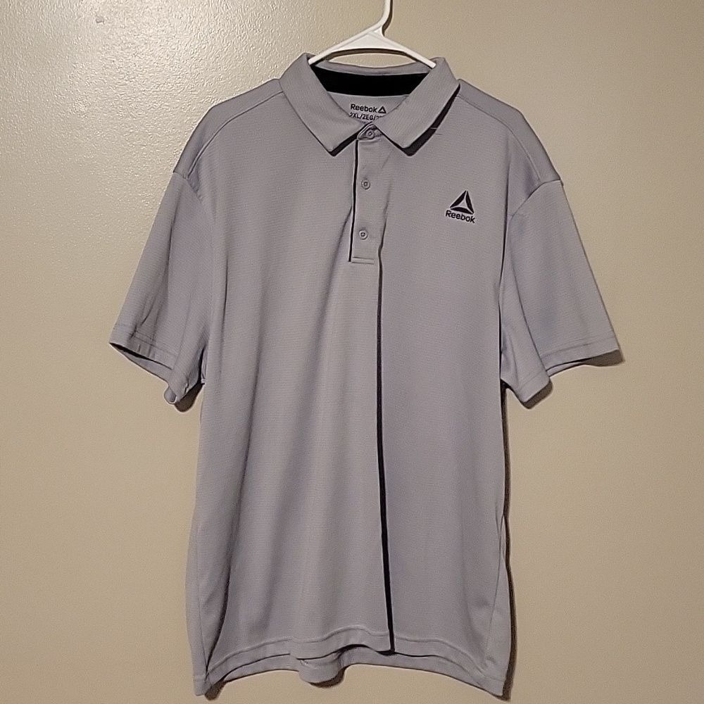Reebok Golf Polo Shirt Gray Mens Size XXL‎